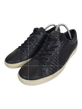 ECCO Soft 7 Quilted Leather Women’s Shoes Black Lace Up Comfort Size 7 Sneakers